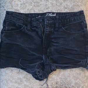 Black Denim Shorts